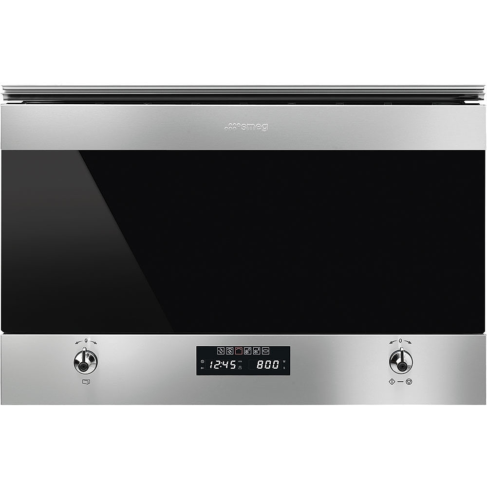 Smeg MP322X1 Classic Built-In Microwave with Grill, Stainless Steel