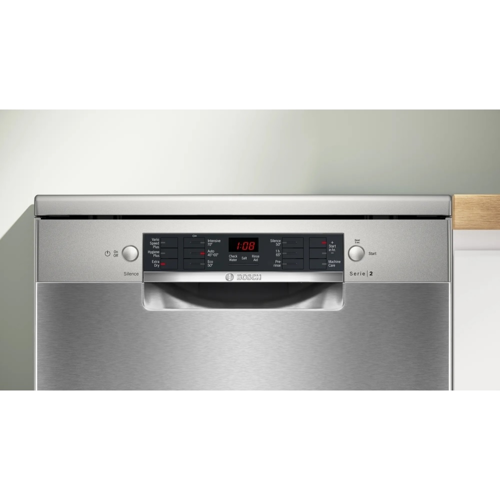 Bosch SMS26AI08G Series 2 Dishwasher, 12 Place Settings - Stainless Steel - Image 4