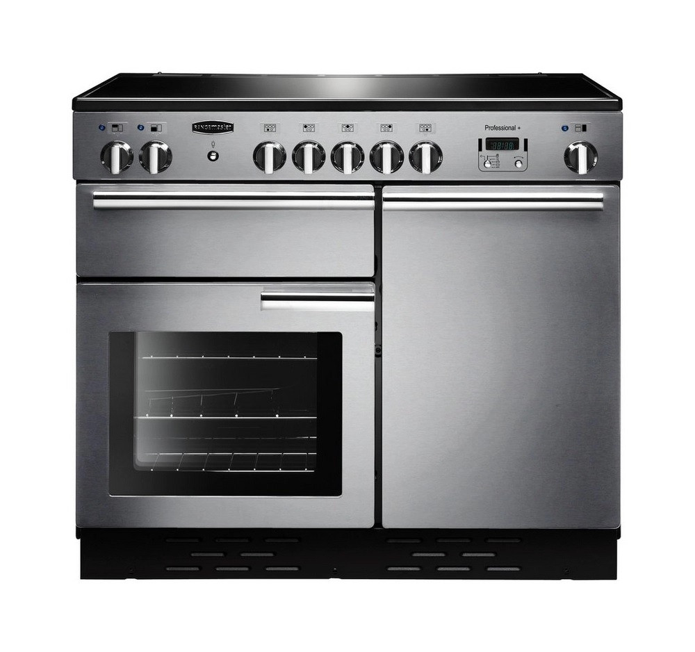 Rangemaster PROP100EISS-C 99.4cm Electric Rangecooker with Double Oven and Induction Hob - Stainless Steel