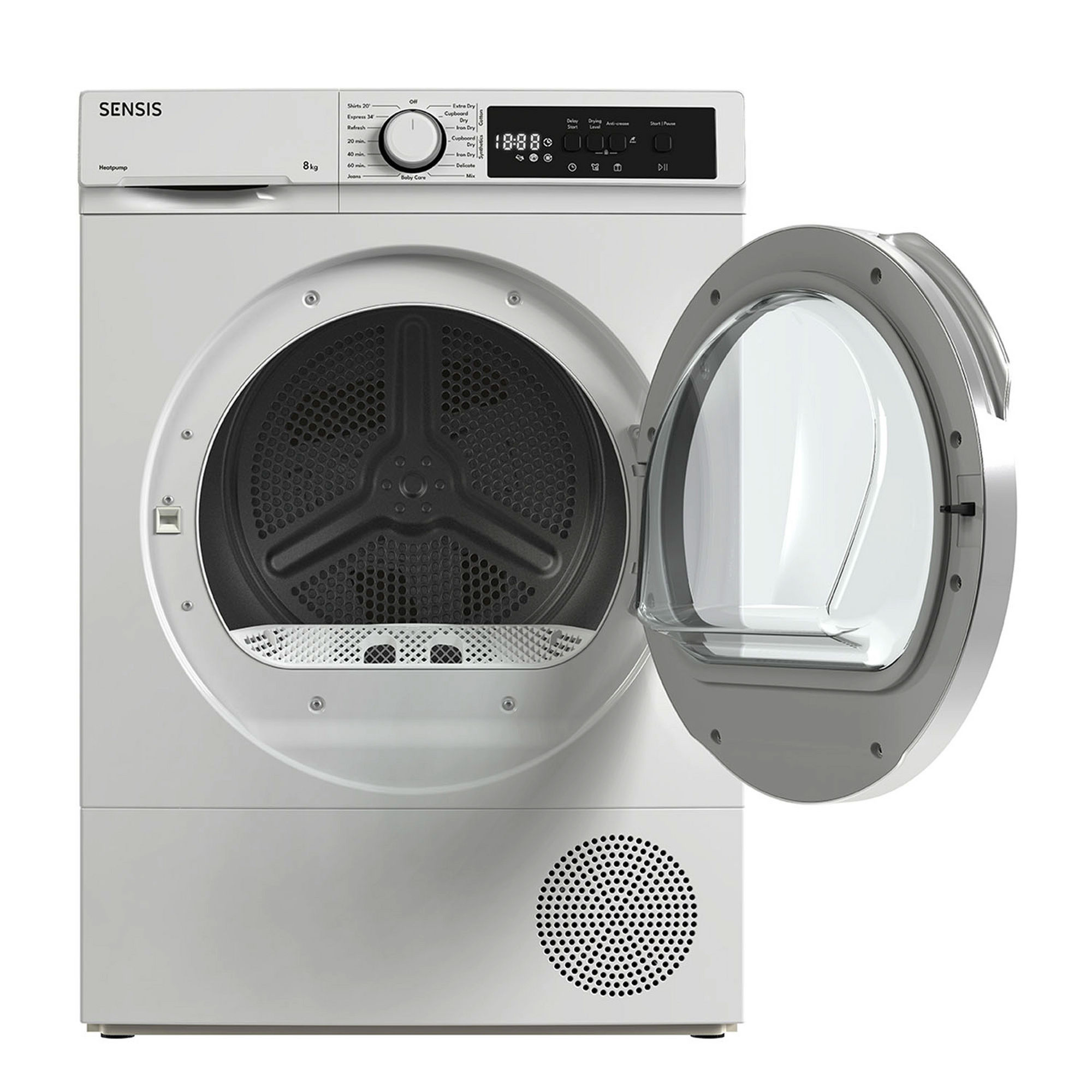 Sensis TDHF018A2W 8kg Heat Pump Tumble Dryer - White - Image 2