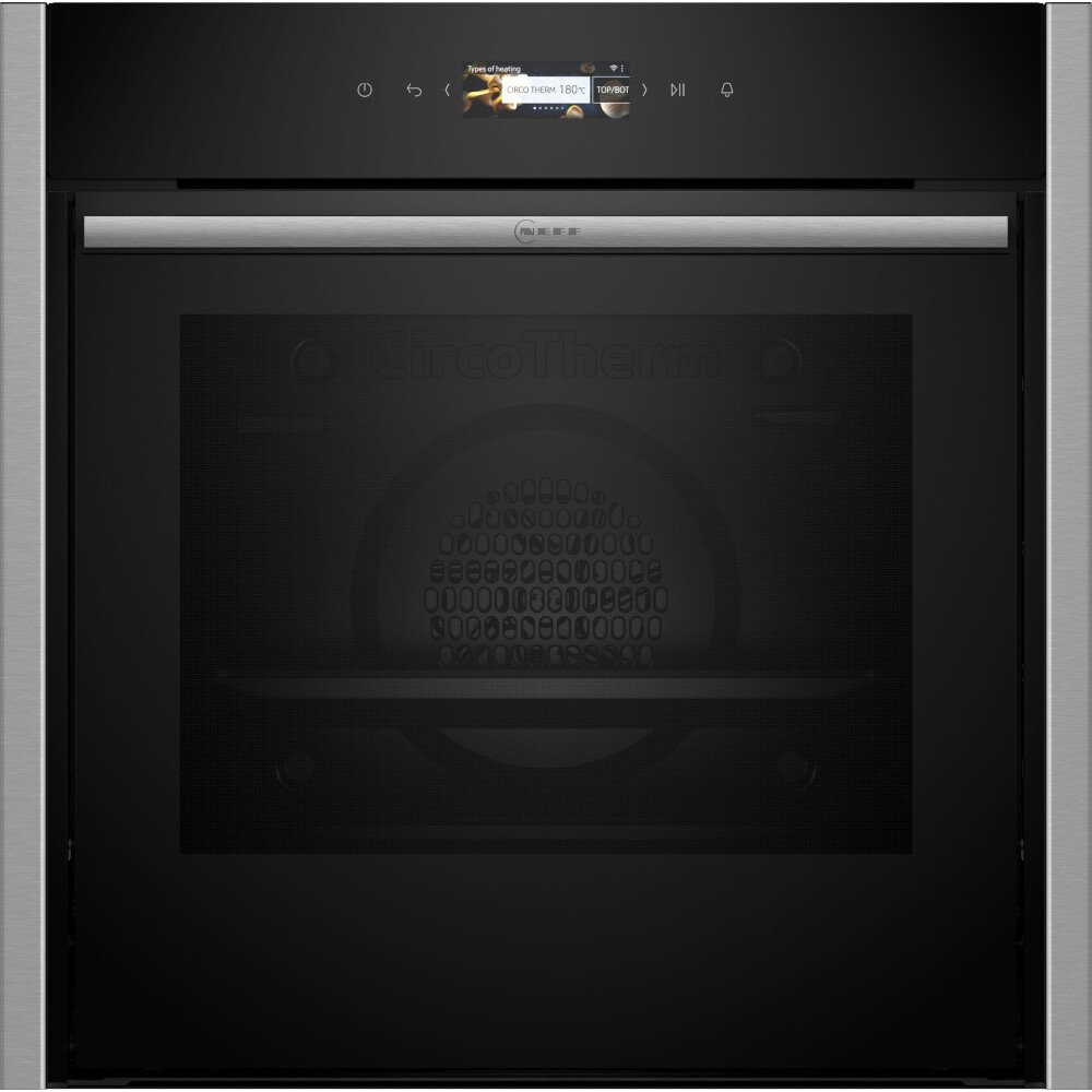 Neff N70 Slide and Hide B54CR31N0B Built-In Electric Single Oven, Stainless Steel, A+ Rated - Image 1 Neff N70 Slide and Hide B54CR31N0B Built-In Electric Single Oven, Stainless Steel, A+ Rated - Image 1