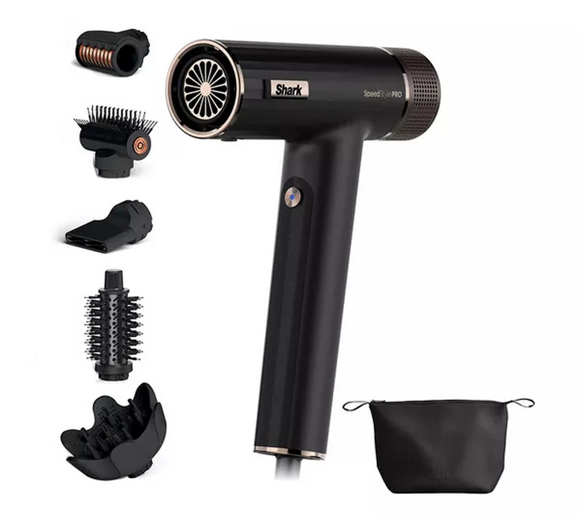 Shark HD752UK SpeedStyle Pro 5 in 1 High Velocity Hair Dryer System - Black