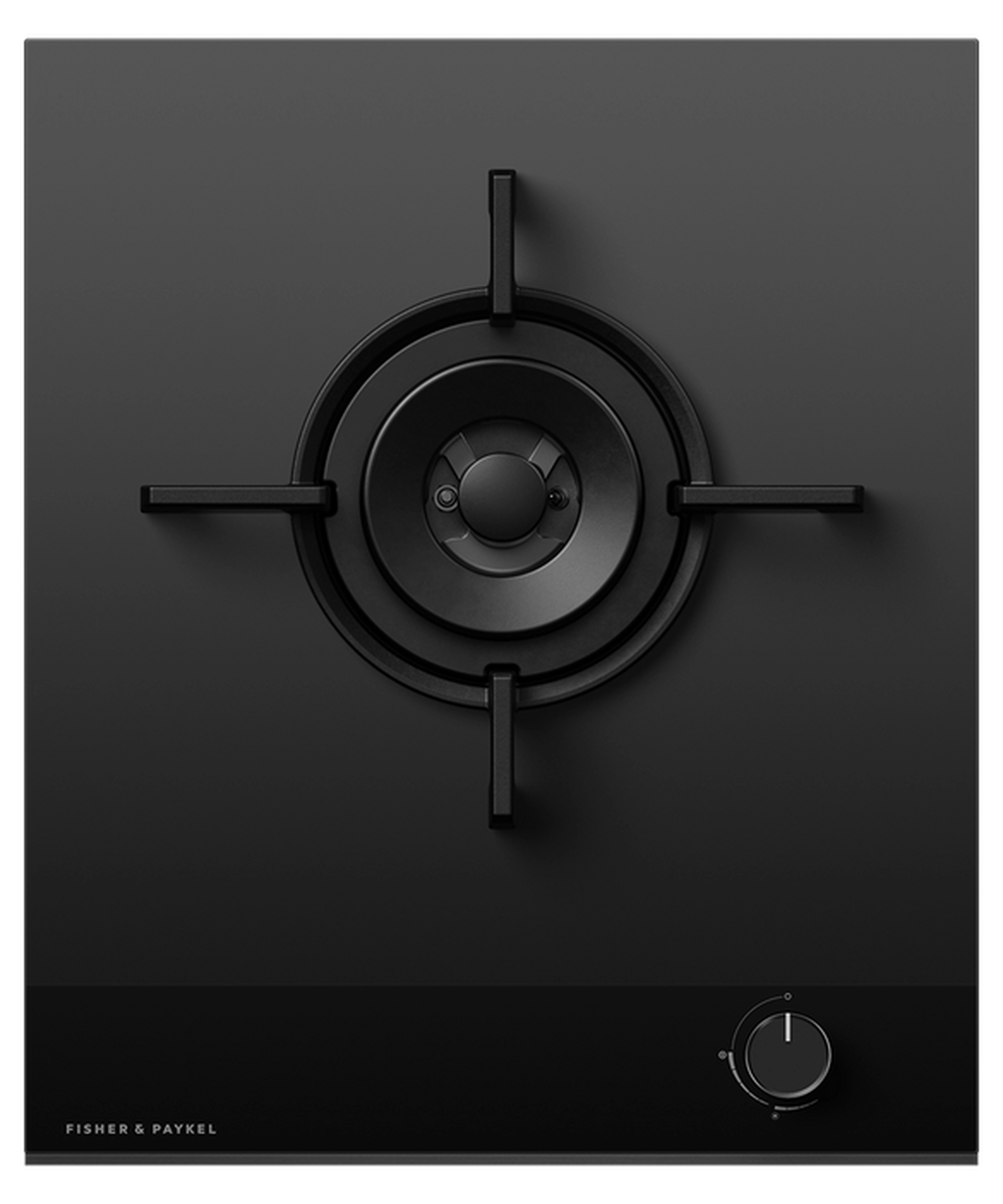 Fisher & Paykel CG451DNGGB4 45cm 1 Burner Gas Hob - Black Glass - Image 1