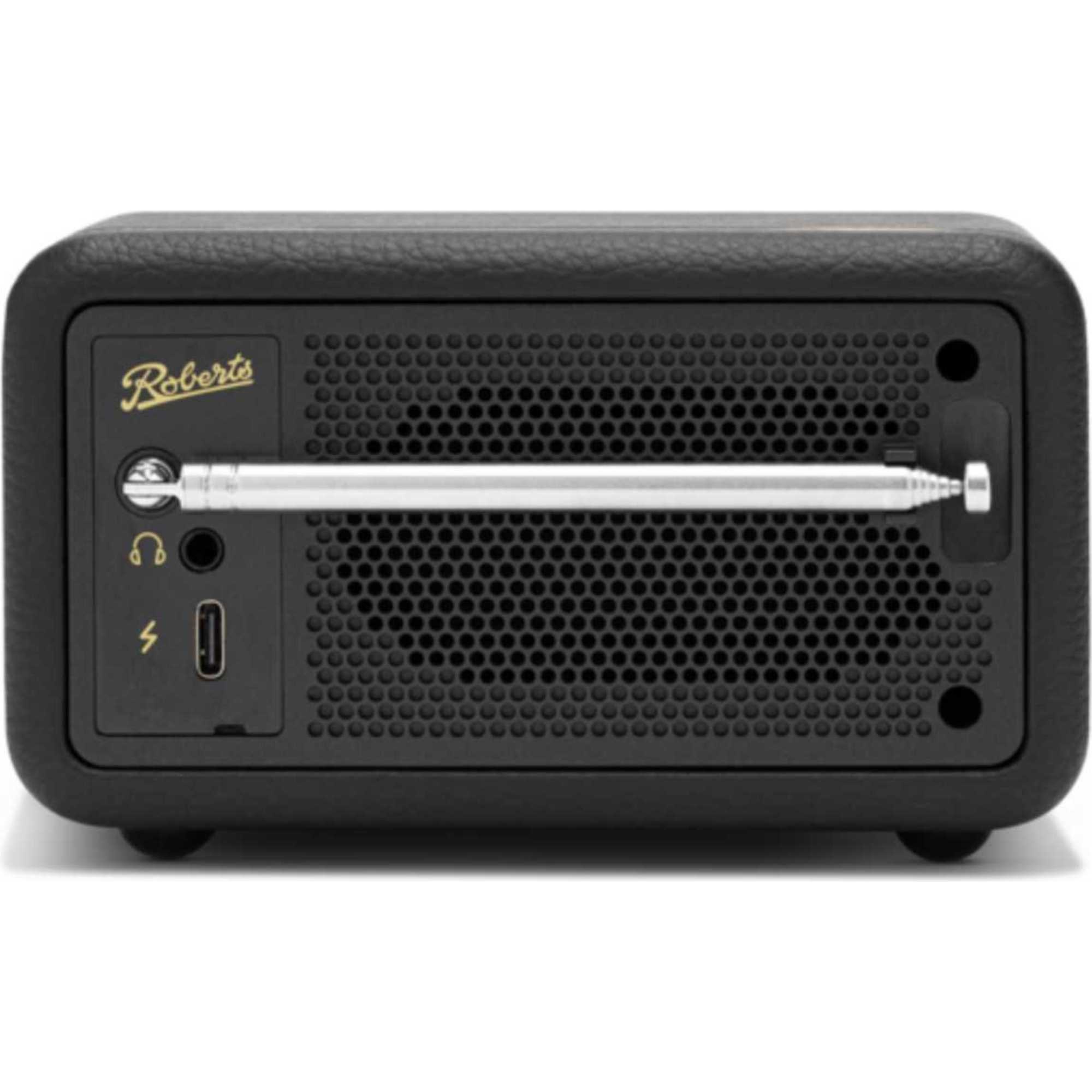 Roberts REV-PETITE2-BK Revival Petite 2 DAB/DAB+/FM Bluetooth Portable Radio – Black - Image 2 Roberts REV-PETITE2-BK Revival Petite 2 DAB/DAB+/FM Bluetooth Portable Radio – Black - Image 2