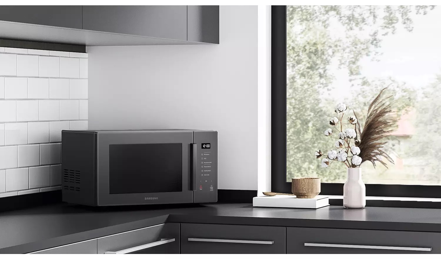 Samsung MS23T5018ACEU 800W 23L Standard Microwave – Charcoal - Image 5