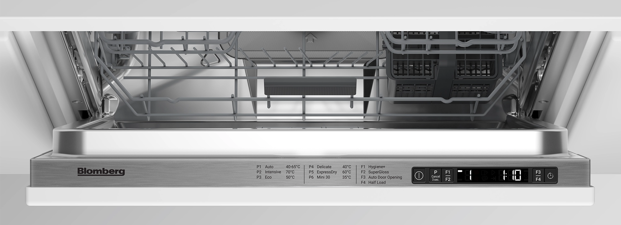 Blomberg LDV42420 Integrated Full Size Dishwasher with SuperGloss - Fixed Hinge - 14 Place Settings - Image 2 Blomberg LDV42420 Integrated Full Size Dishwasher with SuperGloss - Fixed Hinge - 14 Place Settings - Image 2