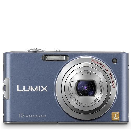 Panasonic DMCFX60EBA 12 Megapixel Compact Camera with 2.7 Screen and Image Stabilisation in Blue - Image 1 Panasonic DMCFX60EBA 12 Megapixel Compact Camera with 2.7 Screen and Image Stabilisation in Blue - Image 1