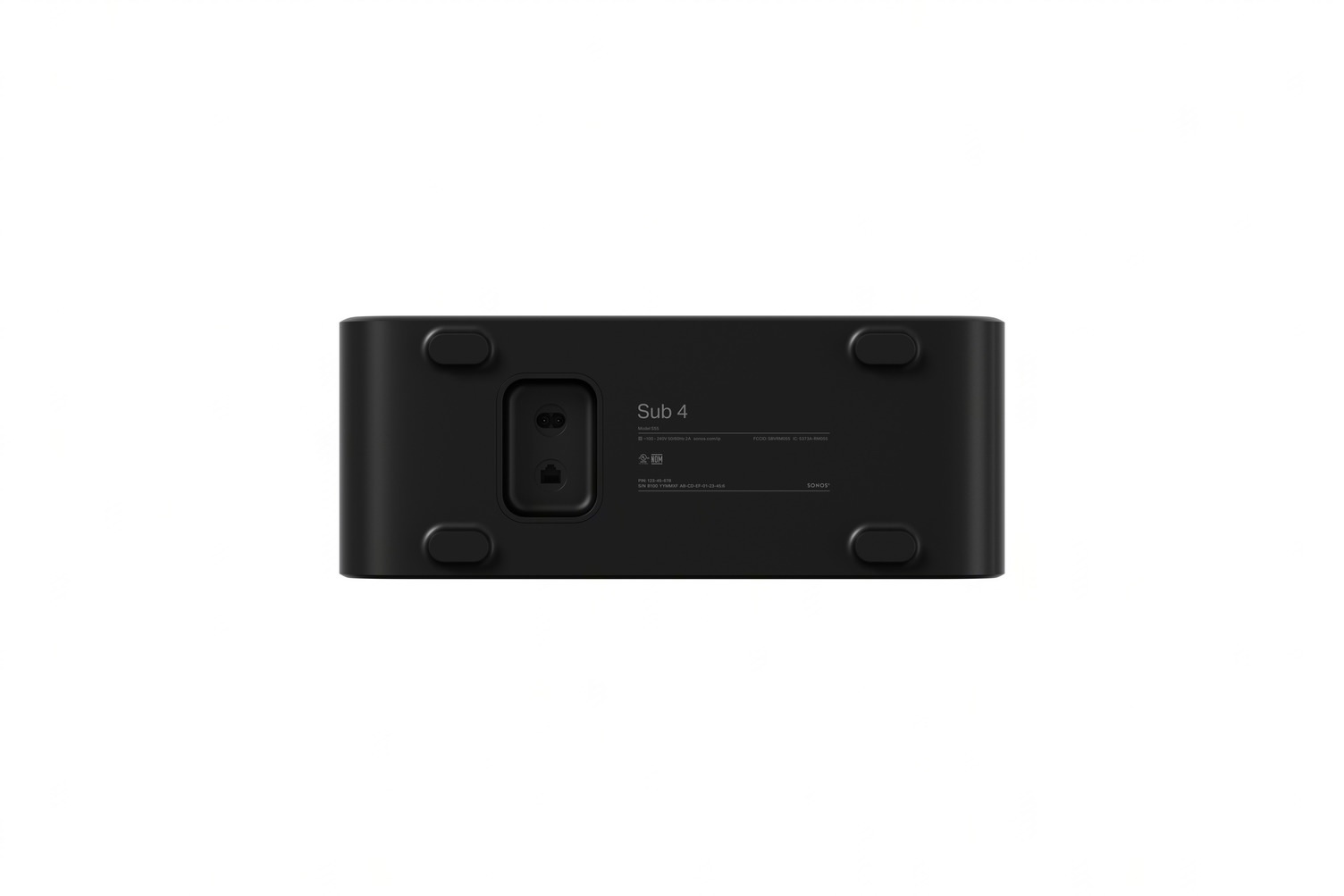 Sonos Sub Gen 4 Wireless Multiroom Active Subwoofer in gloss black - Image 3