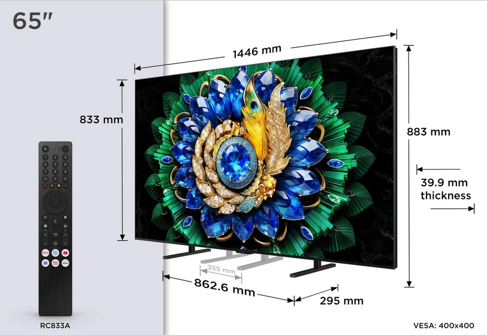 TCL 65A400M-UK 65" QD-MINI LED TV - Image 2 TCL 65A400M-UK 65" QD-MINI LED TV - Image 2