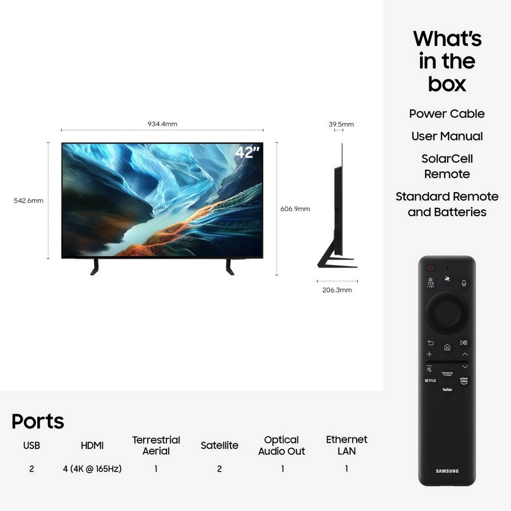 Samsung QE42S90HAEXXU 42" OLED Glare Free Vision AI Smart TV - Image 5 Samsung QE42S90HAEXXU 42" OLED Glare Free Vision AI Smart TV - Image 5