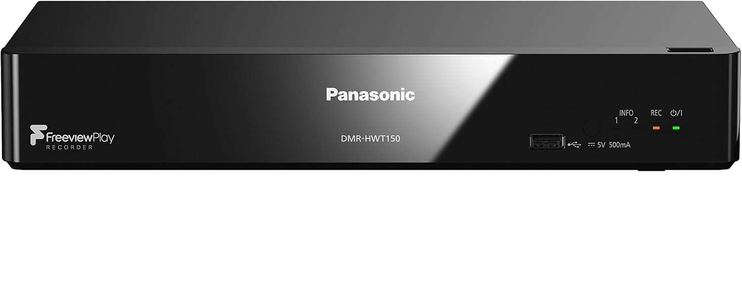 Panasonic DMR-HWT150EB Smart HDD Recorder with Freeview Play, Black Panasonic DMR-HWT150EB Smart HDD Recorder with Freeview Play, Black