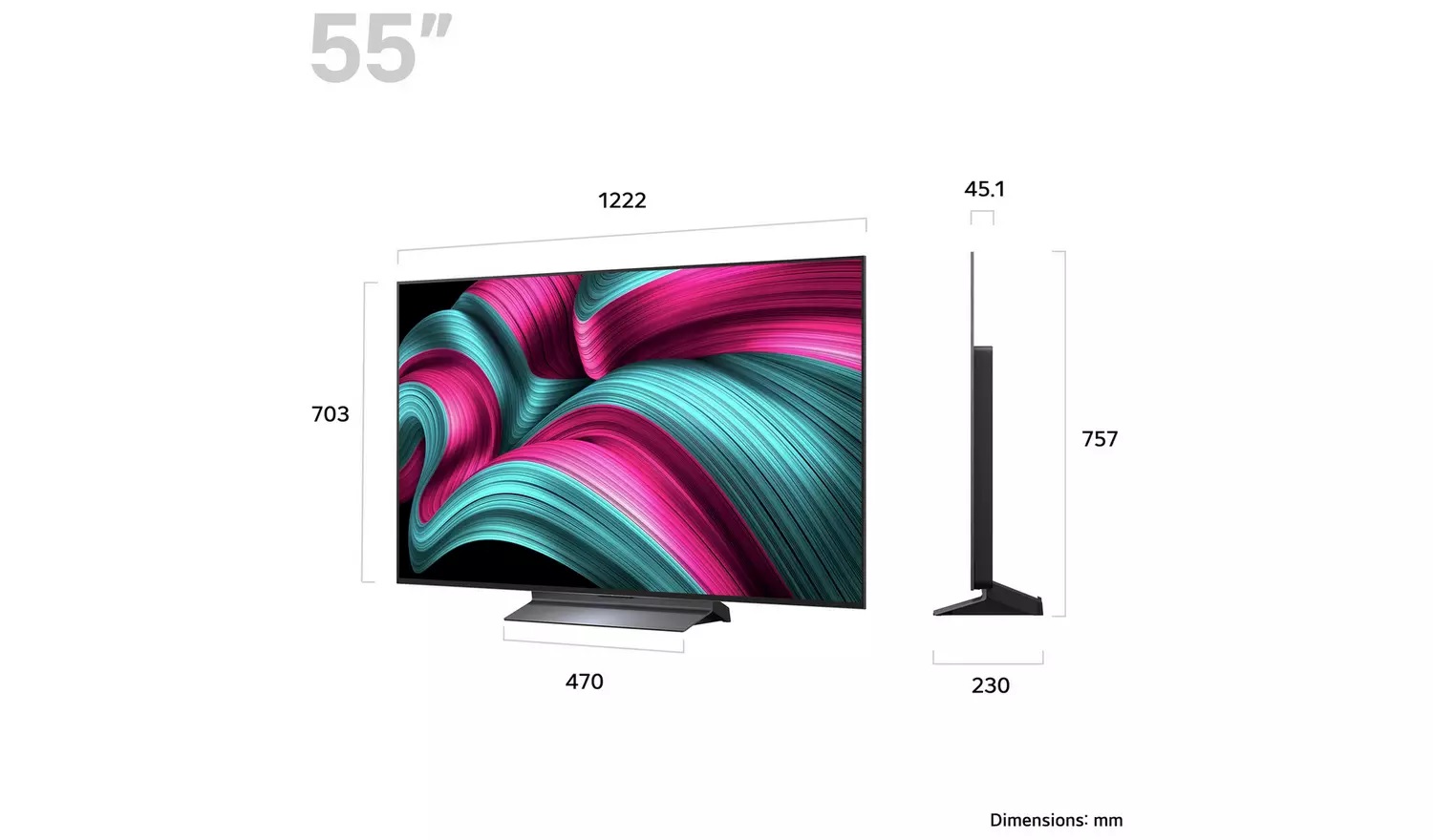 LG OLED55C55 55” Smart 4K UHD HDR OLED TV - Image 2