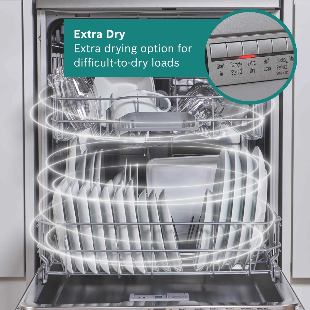 Bosch SMH4HTX11G Series 4 Fully Integrated Dishwasher, 13 Place Settings, C Rated - Image 4 Bosch SMH4HTX11G Series 4 Fully Integrated Dishwasher, 13 Place Settings, C Rated - Image 4