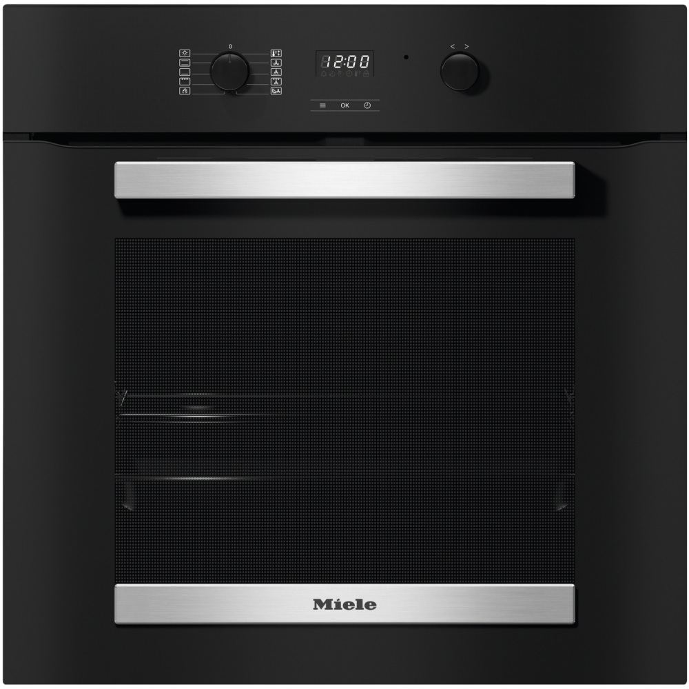 Miele H2455BP Built-In Electric Single Oven with Pyrolytic Cleaning – Black - Image 1