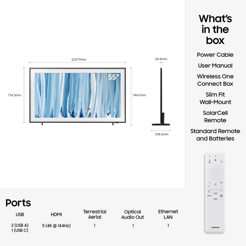 Samsung QE55LS03HWUXXU 55" The Frame Pro Neo QLED 4K Vision AI Smart TV Art Mode & Wall Mount TV - Image 6 Samsung QE55LS03HWUXXU 55" The Frame Pro Neo QLED 4K Vision AI Smart TV Art Mode & Wall Mount TV - Image 6