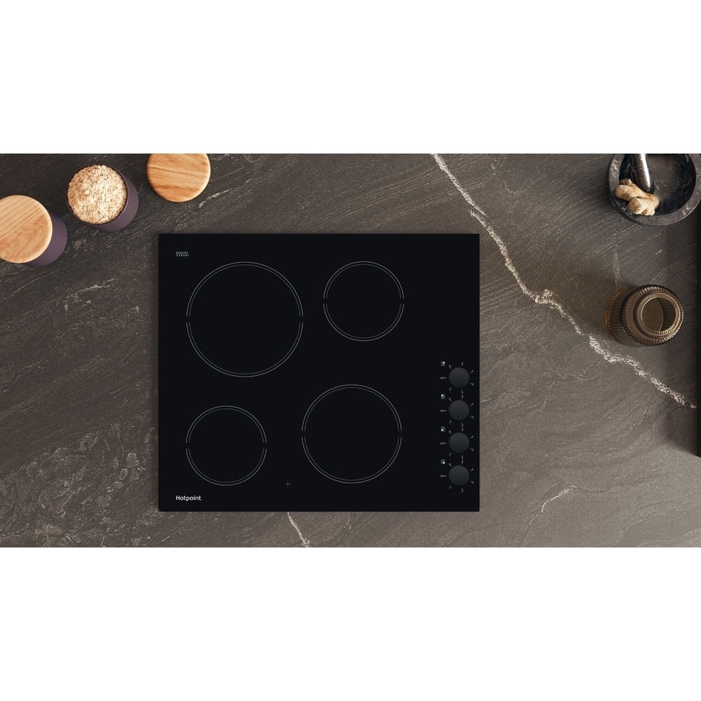 Hotpoint HR620RH 58cm Ceramic Hob - Black - Image 3