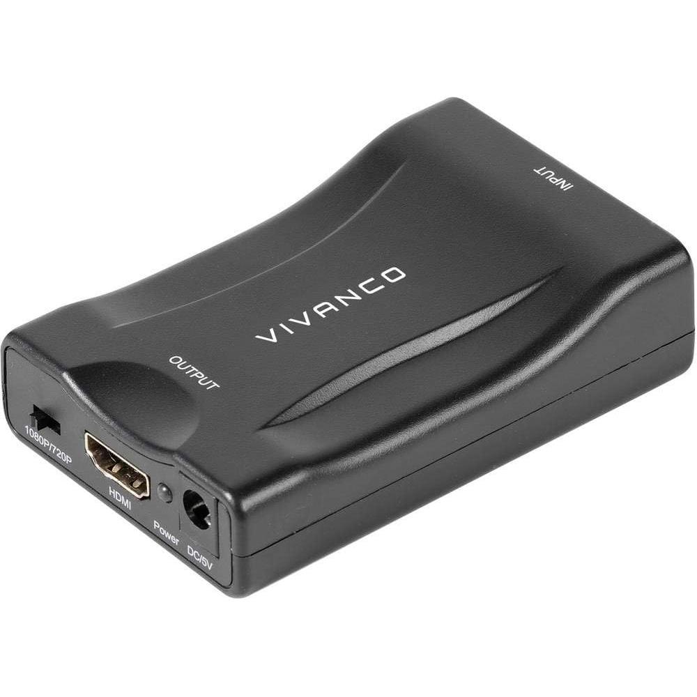 Vivanco 47/80 06 Scart to HDMI Converter in black Vivanco 47/80 06 Scart to HDMI Converter in black