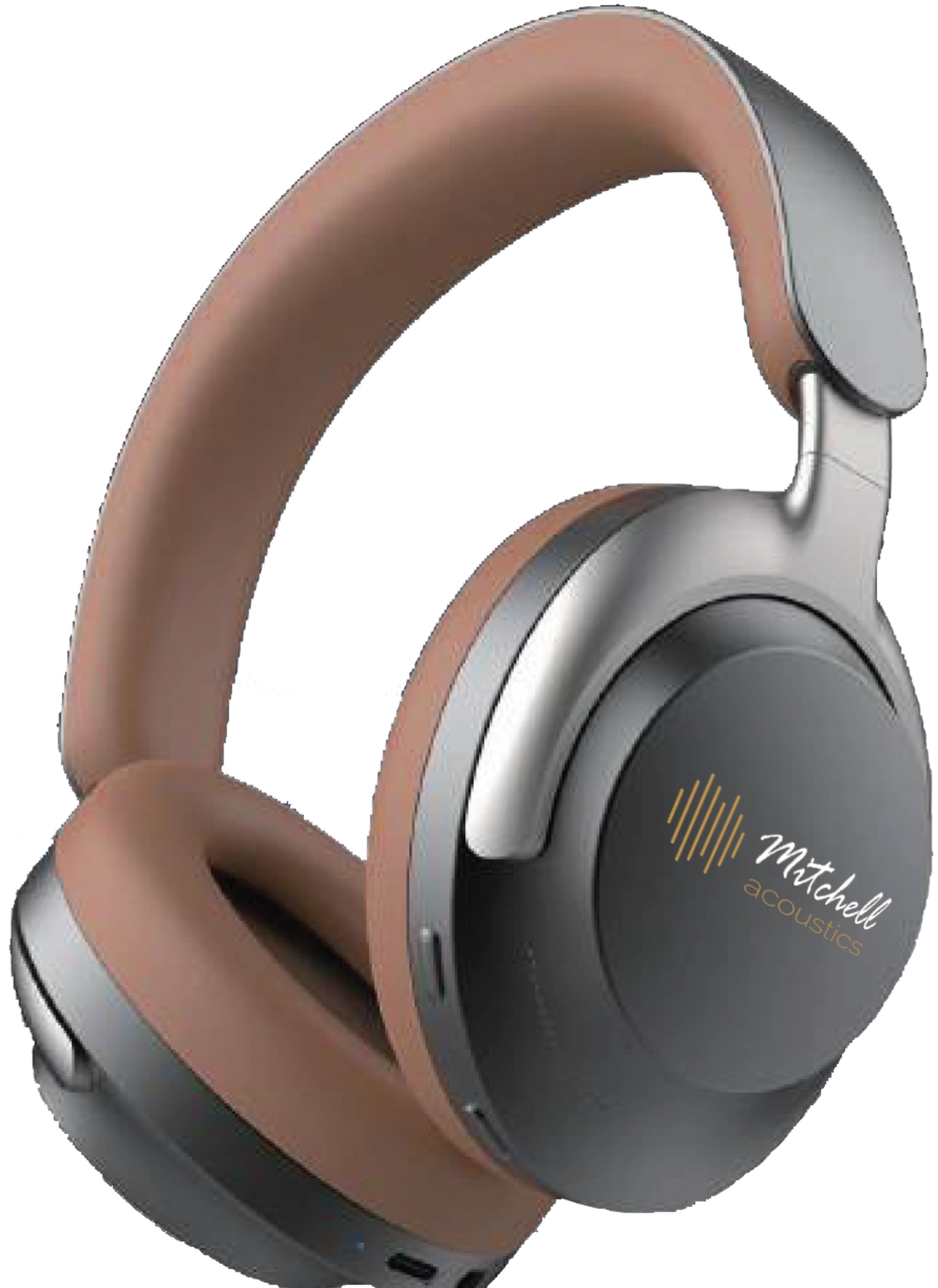 Mitchell Acoustics Ustream Aura Headphones With Auracast Technology - Brown/Black