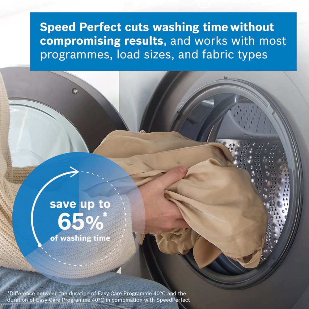 Bosch WGH254ARGB Series 6 Washing Machine, 10kg, 1400 Spin, Grey, A Rated - Image 2 Bosch WGH254ARGB Series 6 Washing Machine, 10kg, 1400 Spin, Grey, A Rated - Image 2