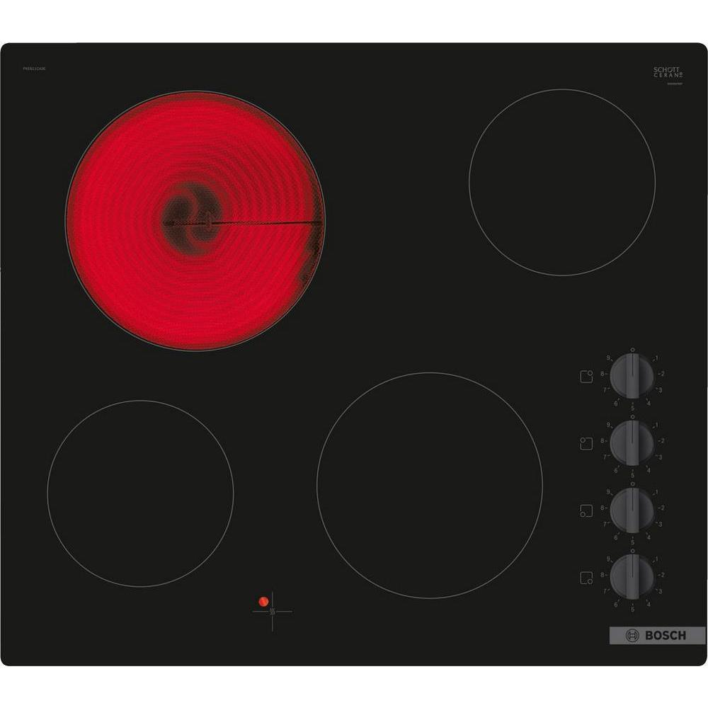 Bosch PKE611CA3E 59.2cm Ceramic Hob in Black Bosch PKE611CA3E 59.2cm Ceramic Hob in Black
