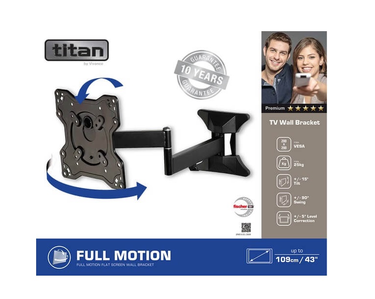 Vivanco BFM0-8120 TV Wall Bracket - Image 3 Vivanco BFM0-8120 TV Wall Bracket - Image 3