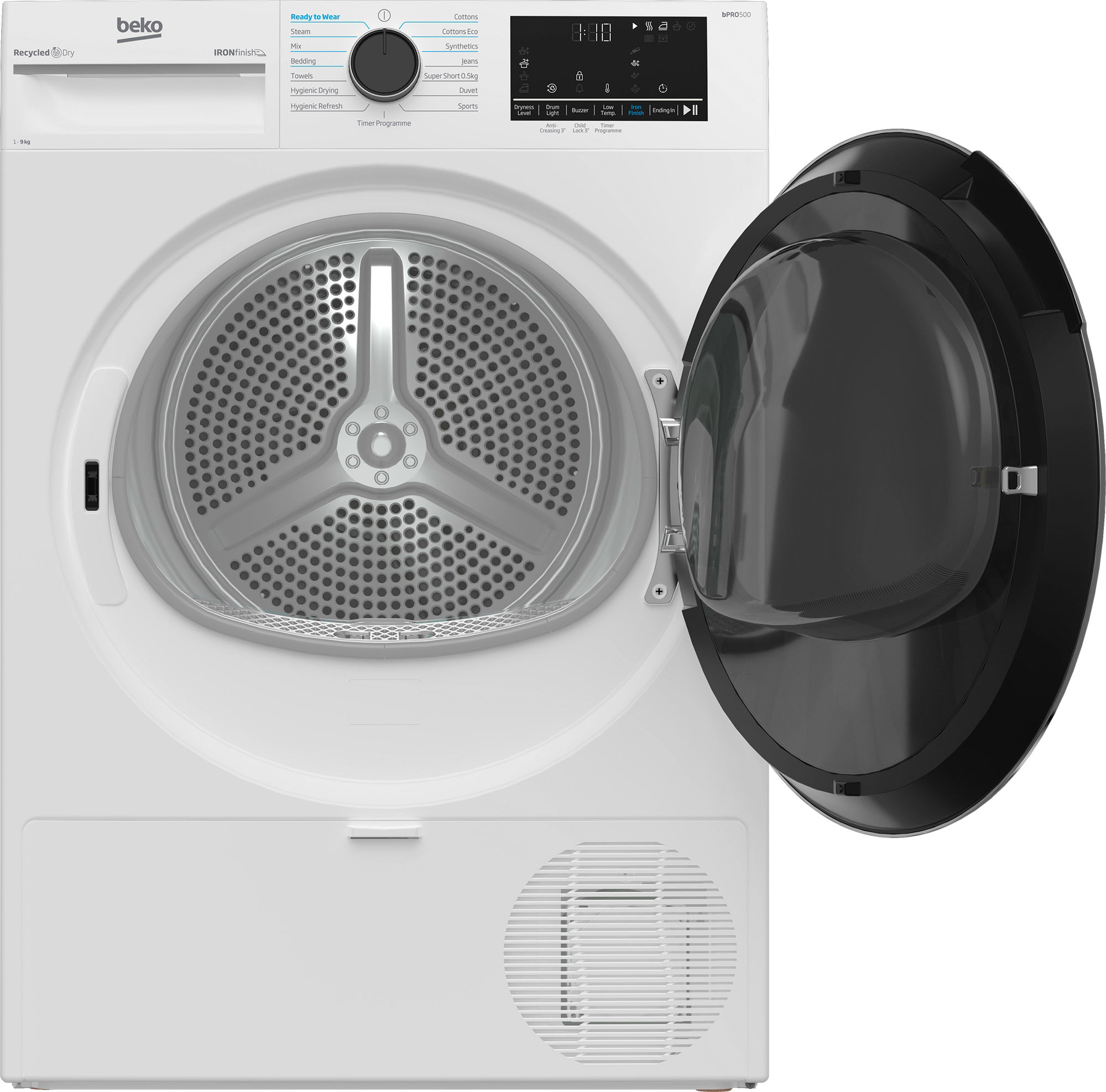 Beko B5T4923NIW 9kg Heat Pump Tumble Dryer (NI Exclusive) - White - Image 2