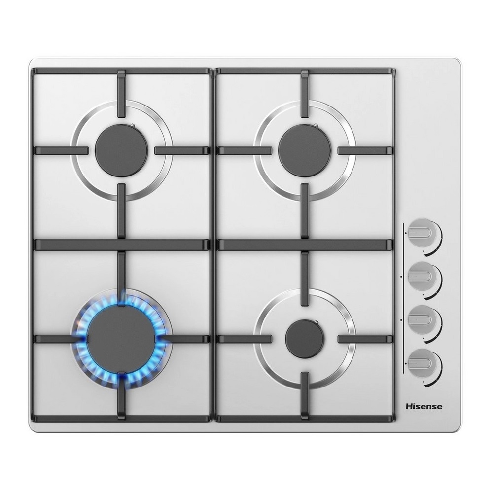 Hisense GM642XHS 60cm Gas Hob - Stainless Steel Hisense GM642XHS 60cm Gas Hob - Stainless Steel