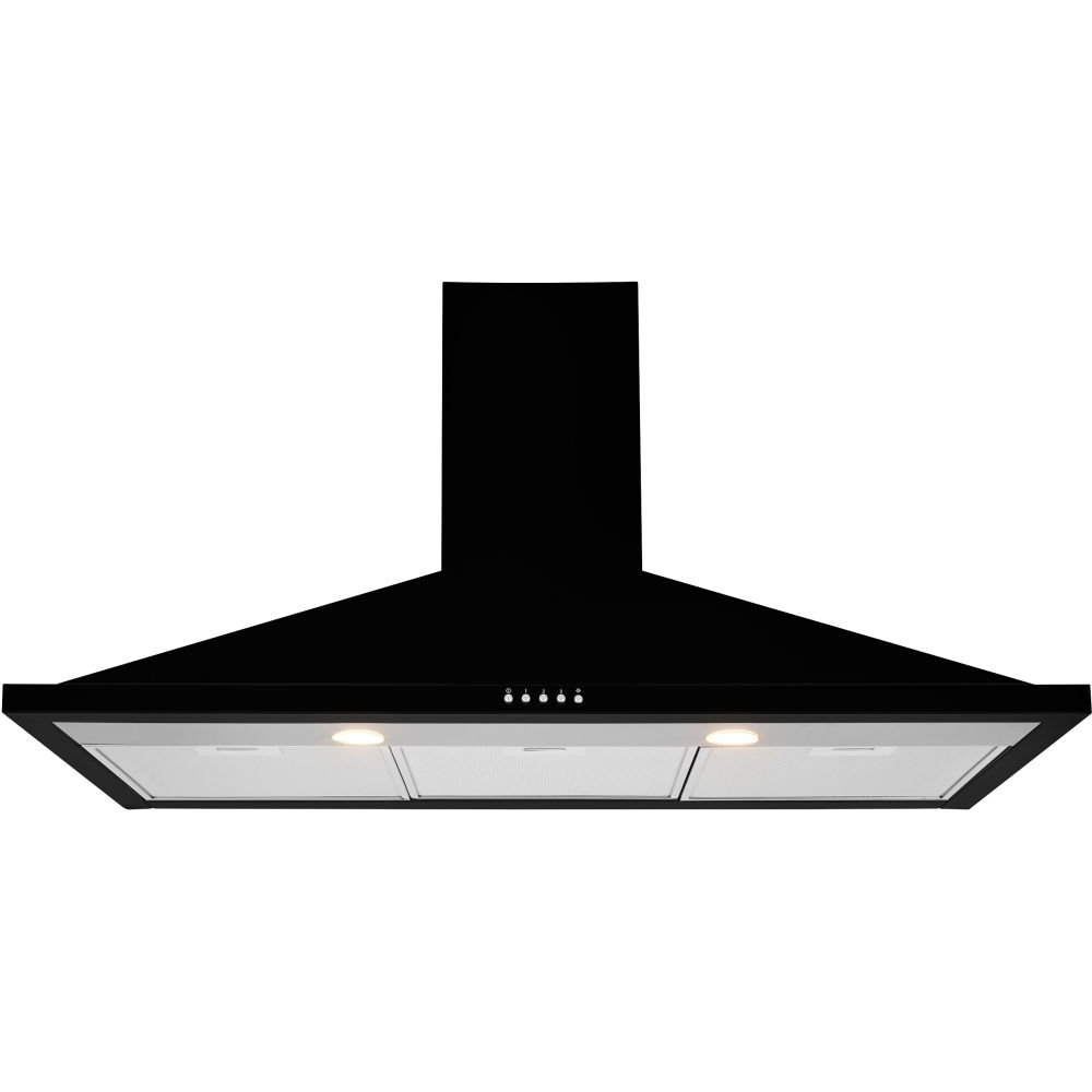 Leisure H102PK 100cm Chimney Cooker Hood, Black, C Rated