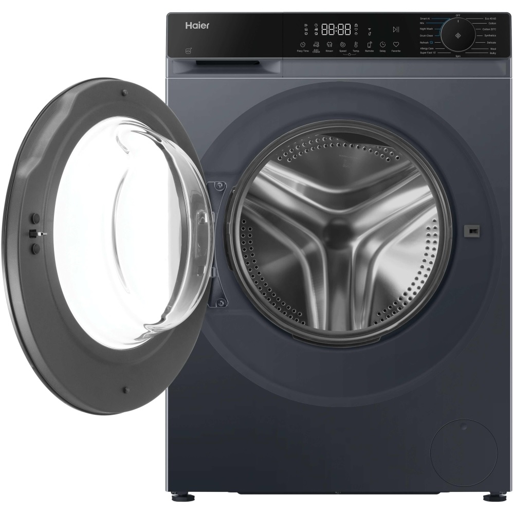 Haier HW100BP14357GUUK Washing Machine, 10kg, 1400 Spin – Grey - Image 2 Haier HW100BP14357GUUK Washing Machine, 10kg, 1400 Spin – Grey - Image 2