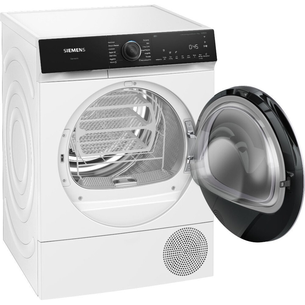 Siemens WQ46H2D9GB iQ500 Heat Pump Tumble Dryer, 9kg - White - Image 2