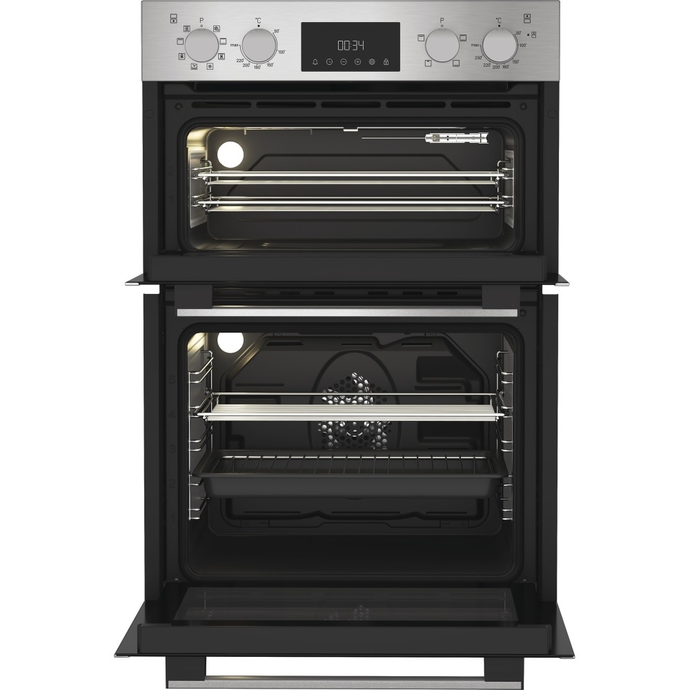 Hotpoint DIH82DIX Built-In Electric Double Oven - Stainless Steel - Image 2