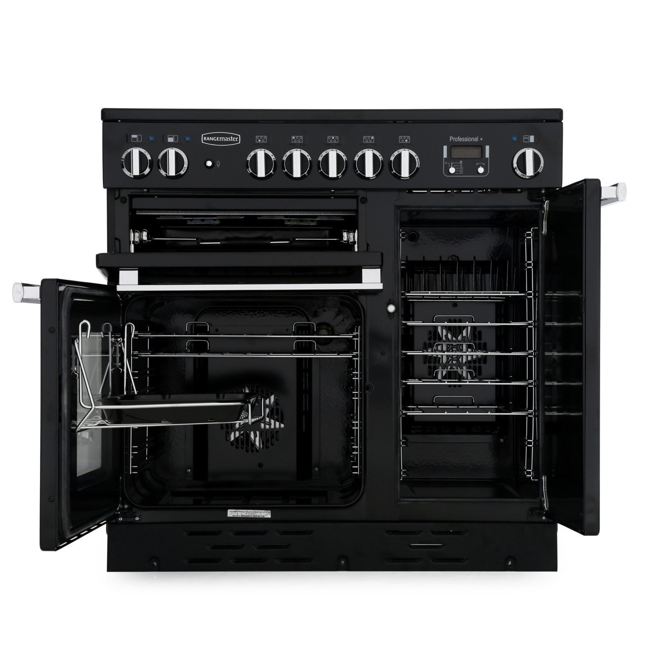 Rangemaster PROP90EIGB-C 90cm Induction Range Cooker Professional Plus Black/Chrome - Image 2