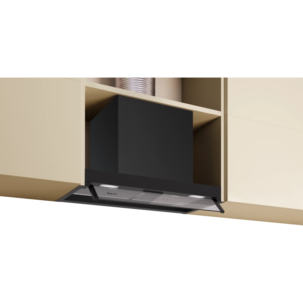 Neff D65XCC2S0B N50 Integrated Cooker Hood, Black, B Rated - Image 1