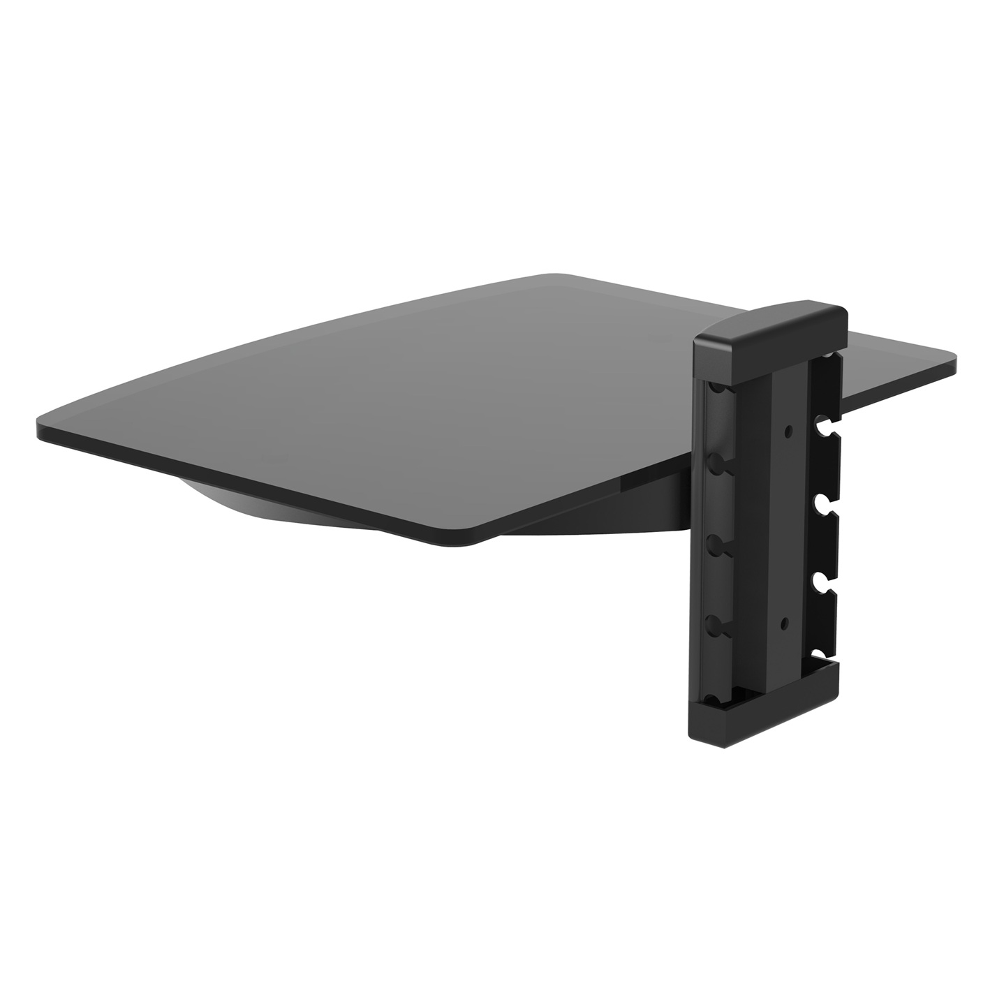 TTAP TTD-1 Single Glass Wall Shelf – Black - Image 3
