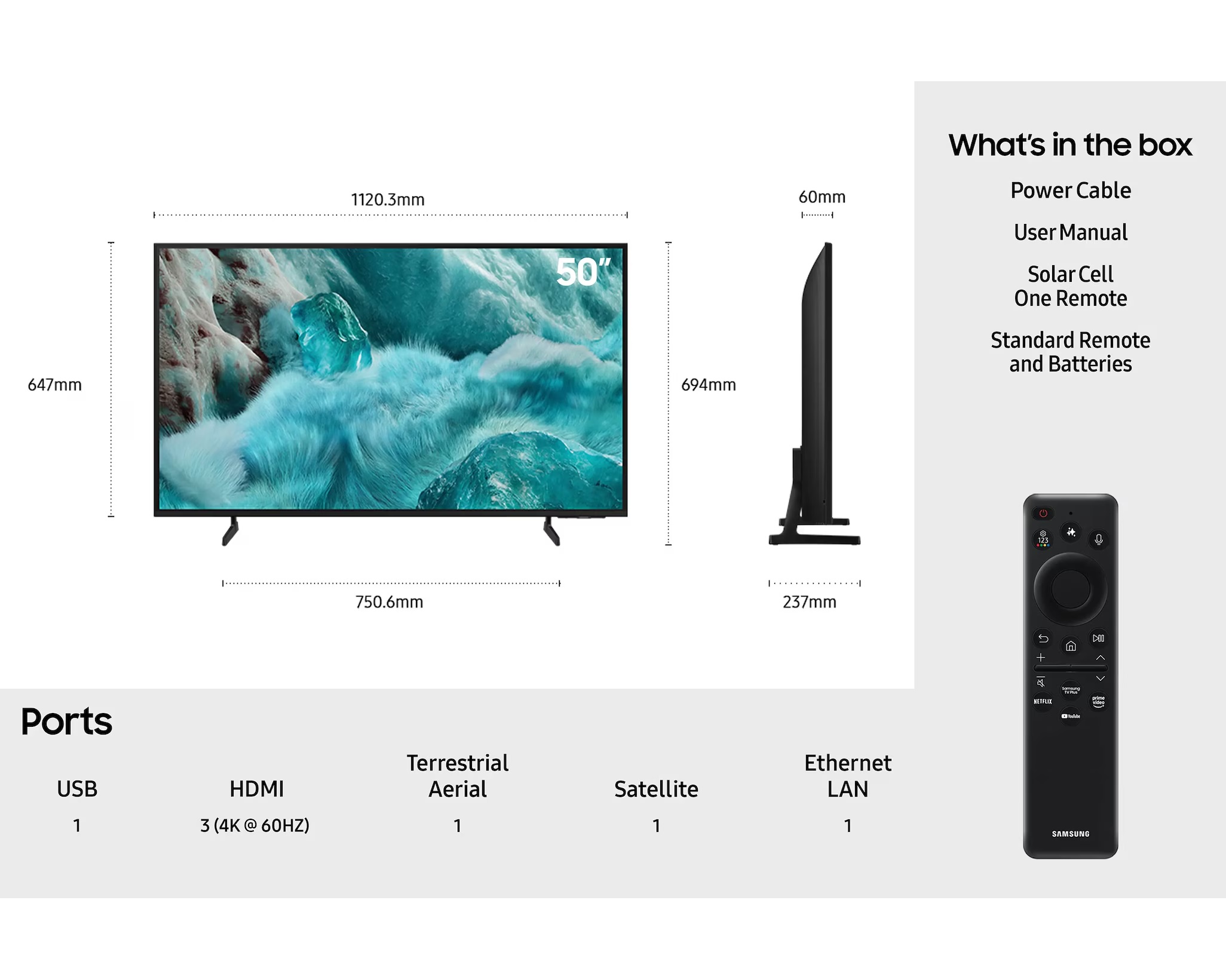 Samsung QE50Q7F2AUXXU 50" 4K Ultra HD QLED Smart Television - Image 5