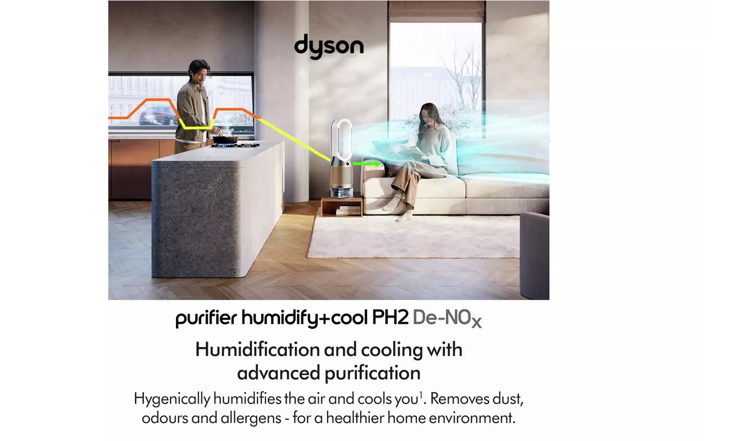 Dyson PH05 De-Nox Humidify & Cool Purifier - White/Gold - Image 4 Dyson PH05 De-Nox Humidify & Cool Purifier - White/Gold - Image 4