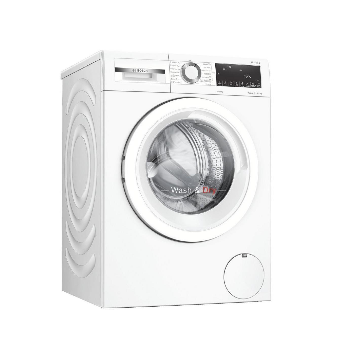 Bosch WNA134U8GB 8kg / 5kg 1400 Spin Washer Dryer in White Bosch WNA134U8GB 8kg / 5kg 1400 Spin Washer Dryer in White