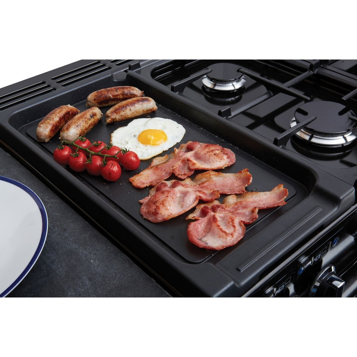 Rangemaster PDL110DFFSS-C 110cm Dual Fuel Range Cooker Professional Deluxe Stainless Steel/Chrome - Image 3