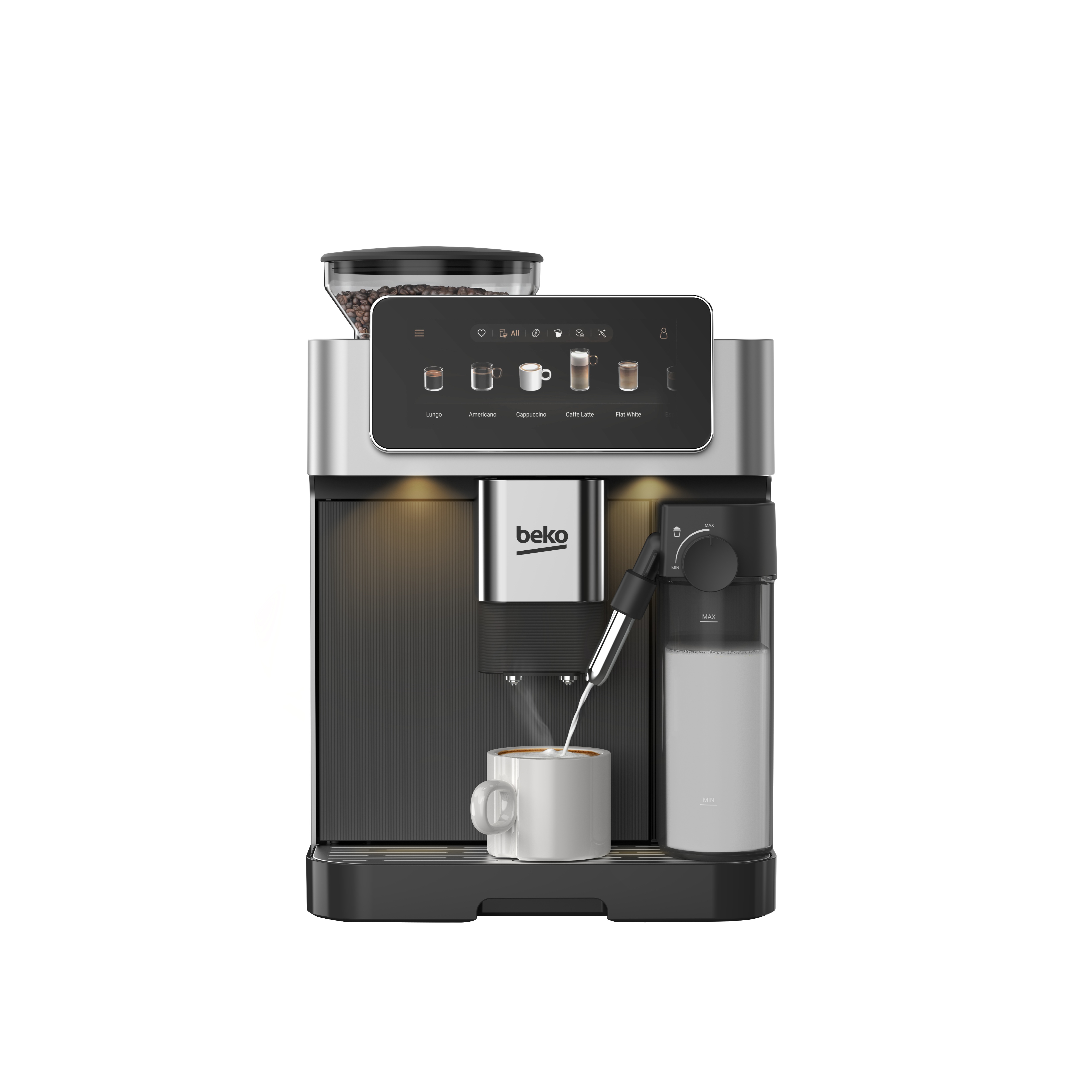 Beko CEG8564X CaffeExperto fully automatic bean-to-cup espresso machine Beko CEG8564X CaffeExperto fully automatic bean-to-cup espresso machine