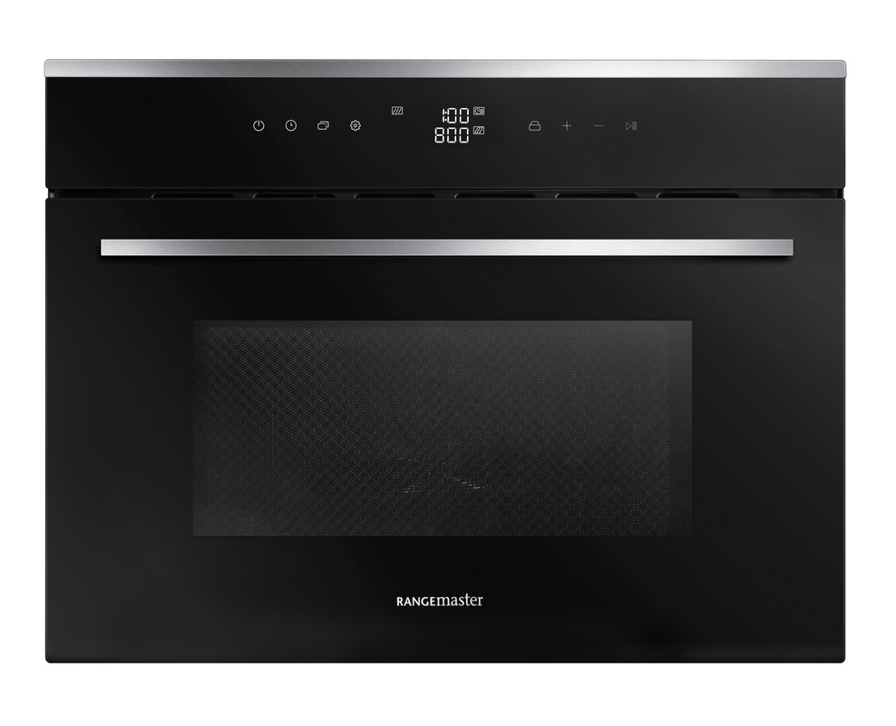 Rangemaster RMB45MCBLSS 45cm Built-in Combination Microwave in black