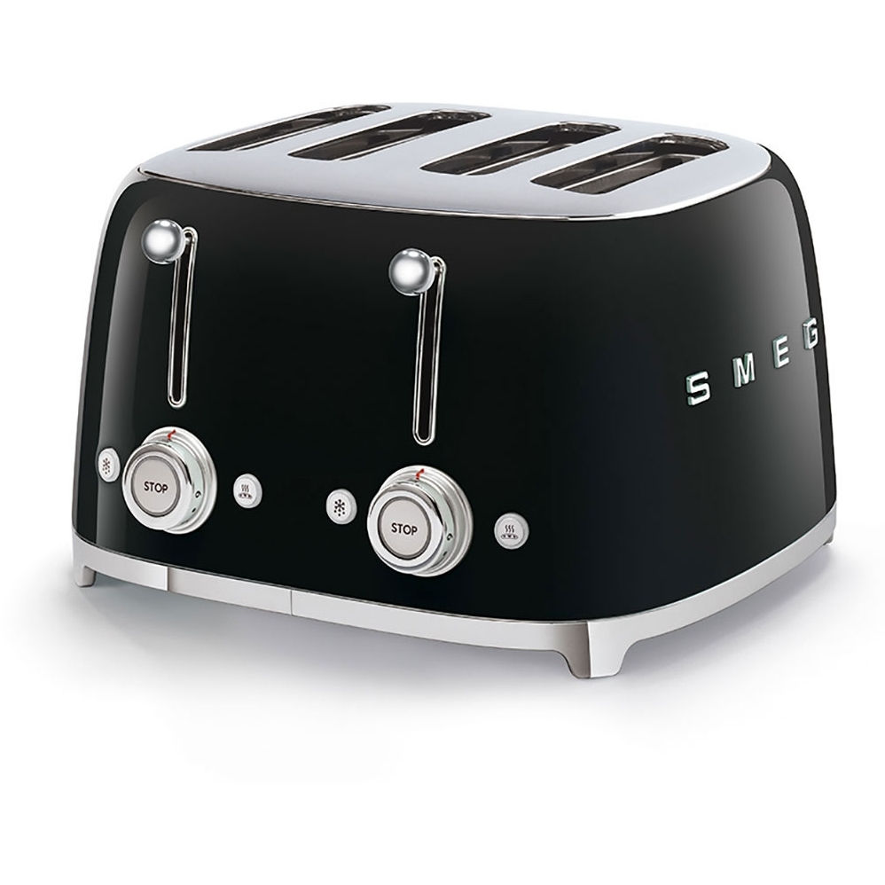Smeg TSF03BLUK Retro Toaster, 4 Slice, Black Smeg TSF03BLUK Retro Toaster, 4 Slice, Black