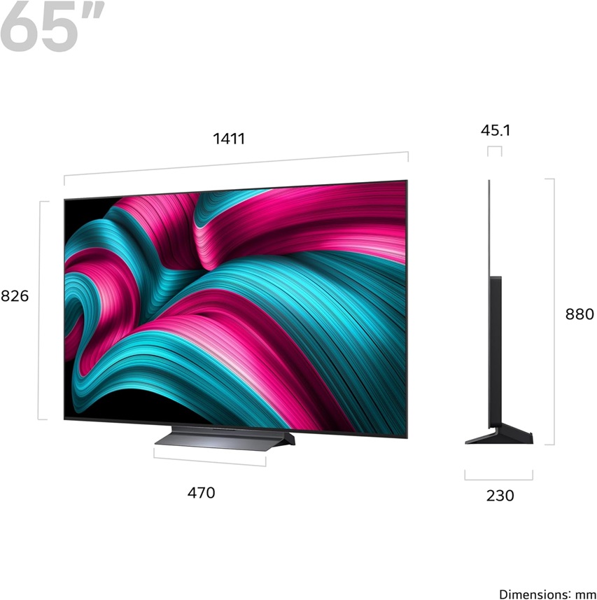 LG OLED65C55 C5 65" OLED evo 4K HDR Smart AI TV - Image 2