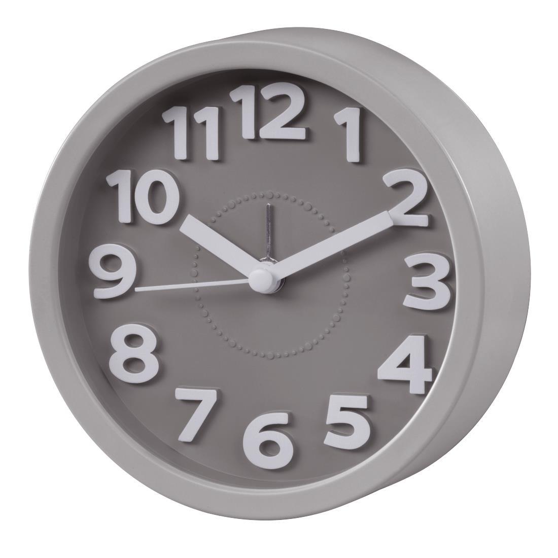 Hama Retro Round Alarm Clock in Grey - Image 1