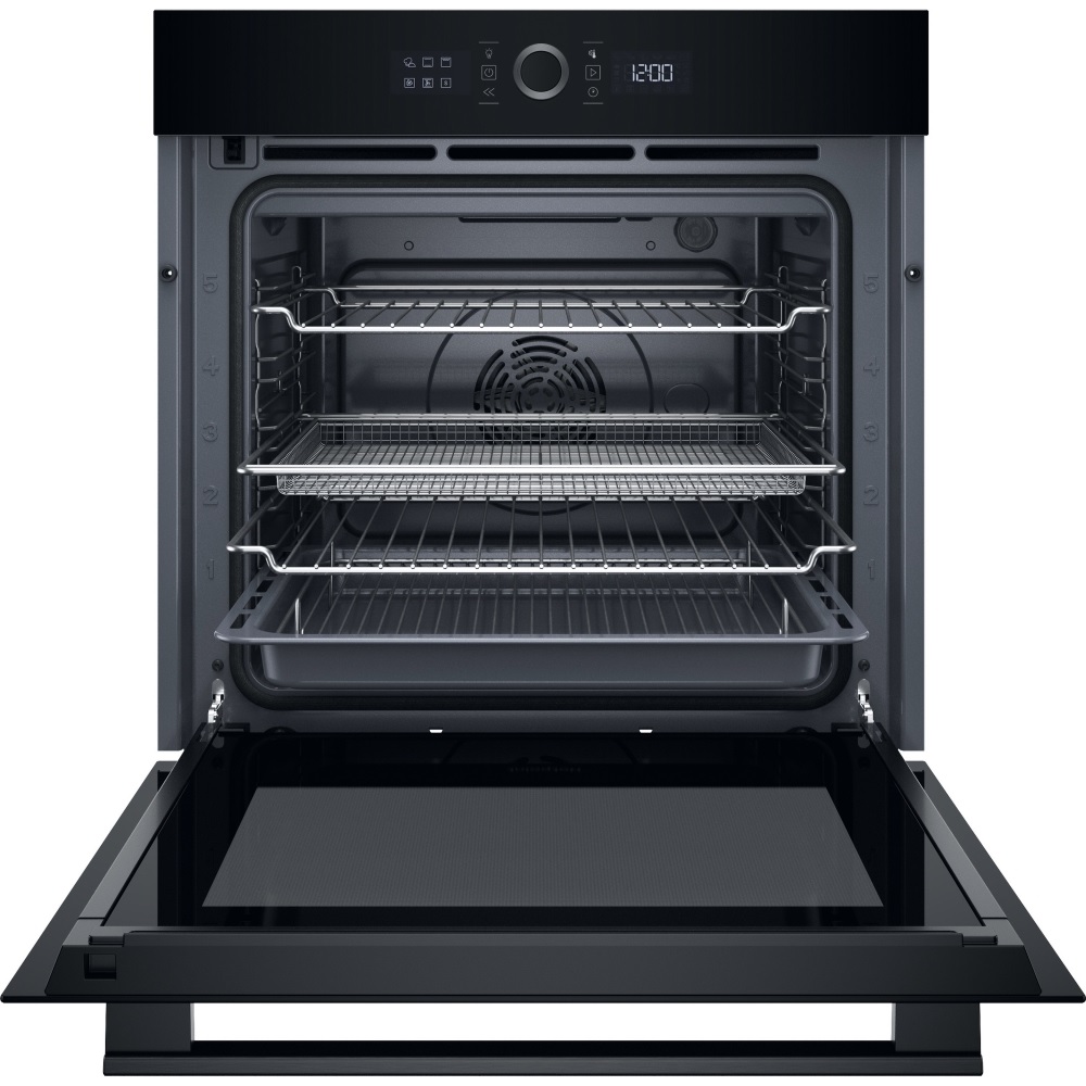 Hotpoint HOI4S8PM0BUK Built-In Electric Single Oven with Pyrolytic Cleaning – Black - Image 2 Hotpoint HOI4S8PM0BUK Built-In Electric Single Oven with Pyrolytic Cleaning – Black - Image 2