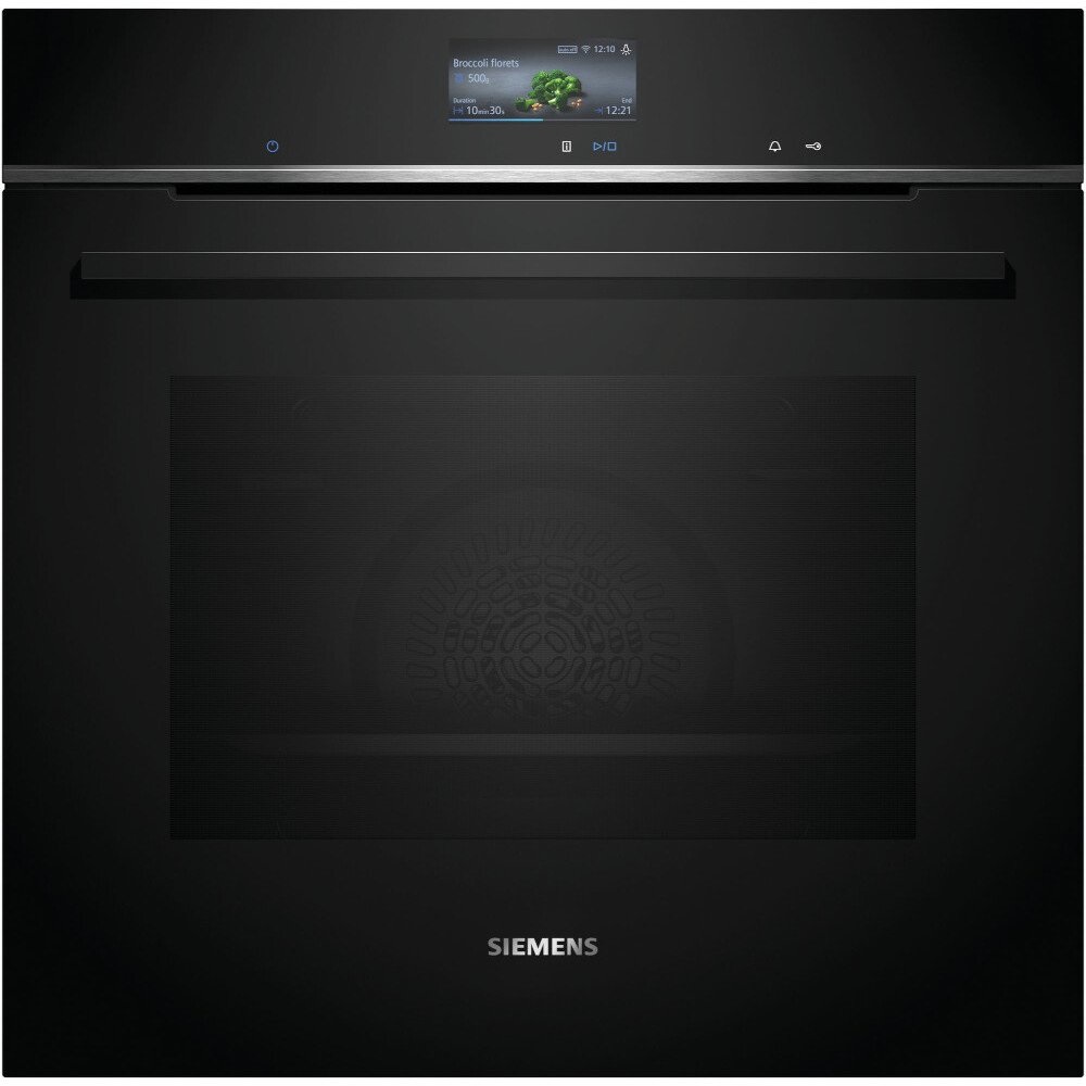 Siemens HB736G1B1B iQ700 Built-In Electric Single Oven - Black - Image 1