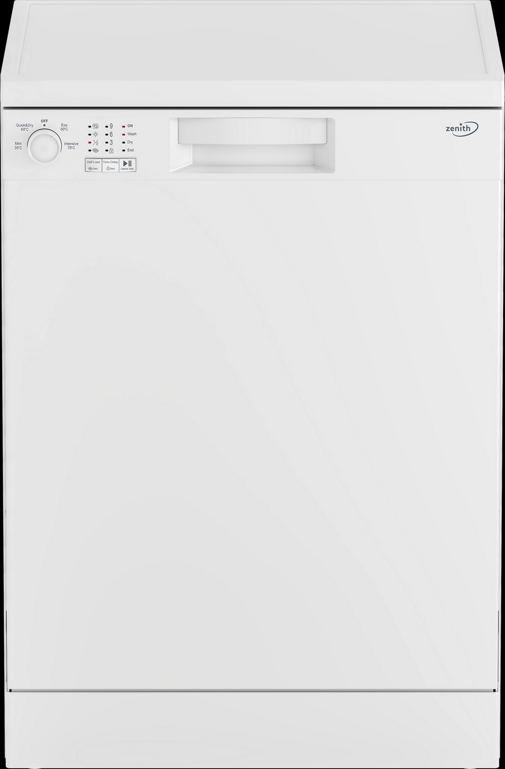 Zenith ZDW601W Dishwasher, 13 Place Settings – White