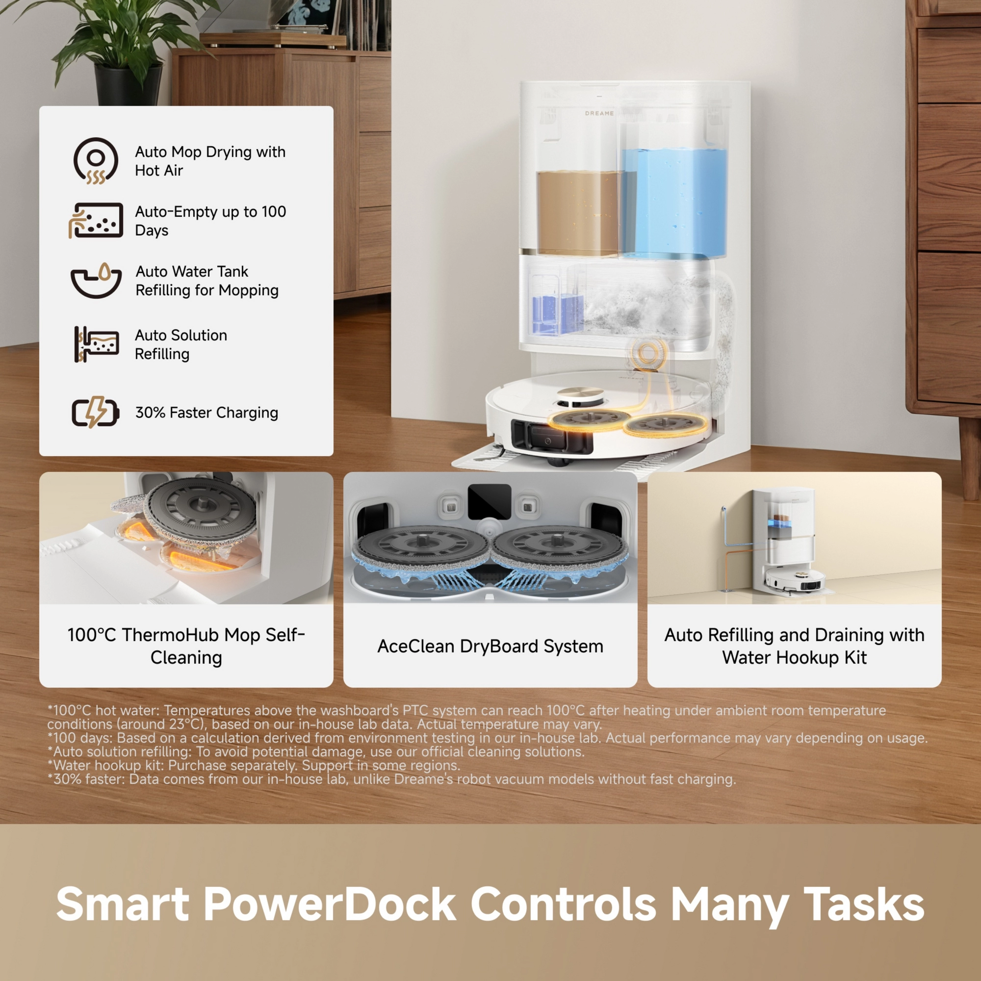 Dreame RLL51SE_WH Ultra AE Smart Robot Vacuum with Mop - White - Image 3 Dreame RLL51SE_WH Ultra AE Smart Robot Vacuum with Mop - White - Image 3