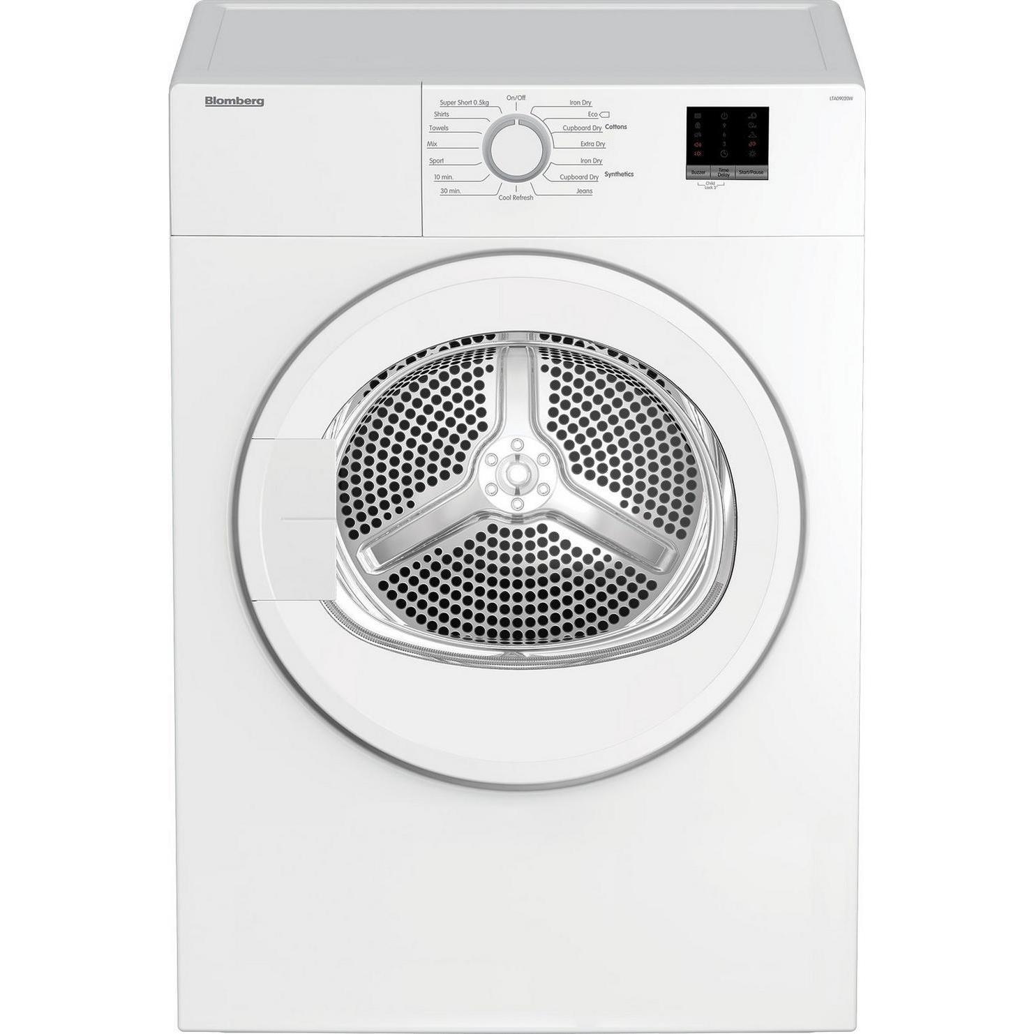 Blomberg LTA09020W 9kg Vented Tumble Dryer Blomberg LTA09020W 9kg Vented Tumble Dryer