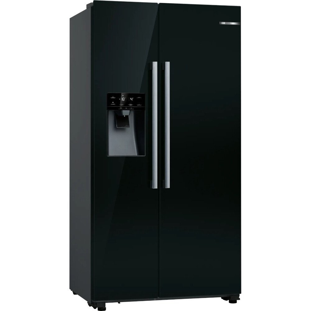 Bosch KAD93ABEP Series 6, American Fridge Freezer, Plumbed – Black
