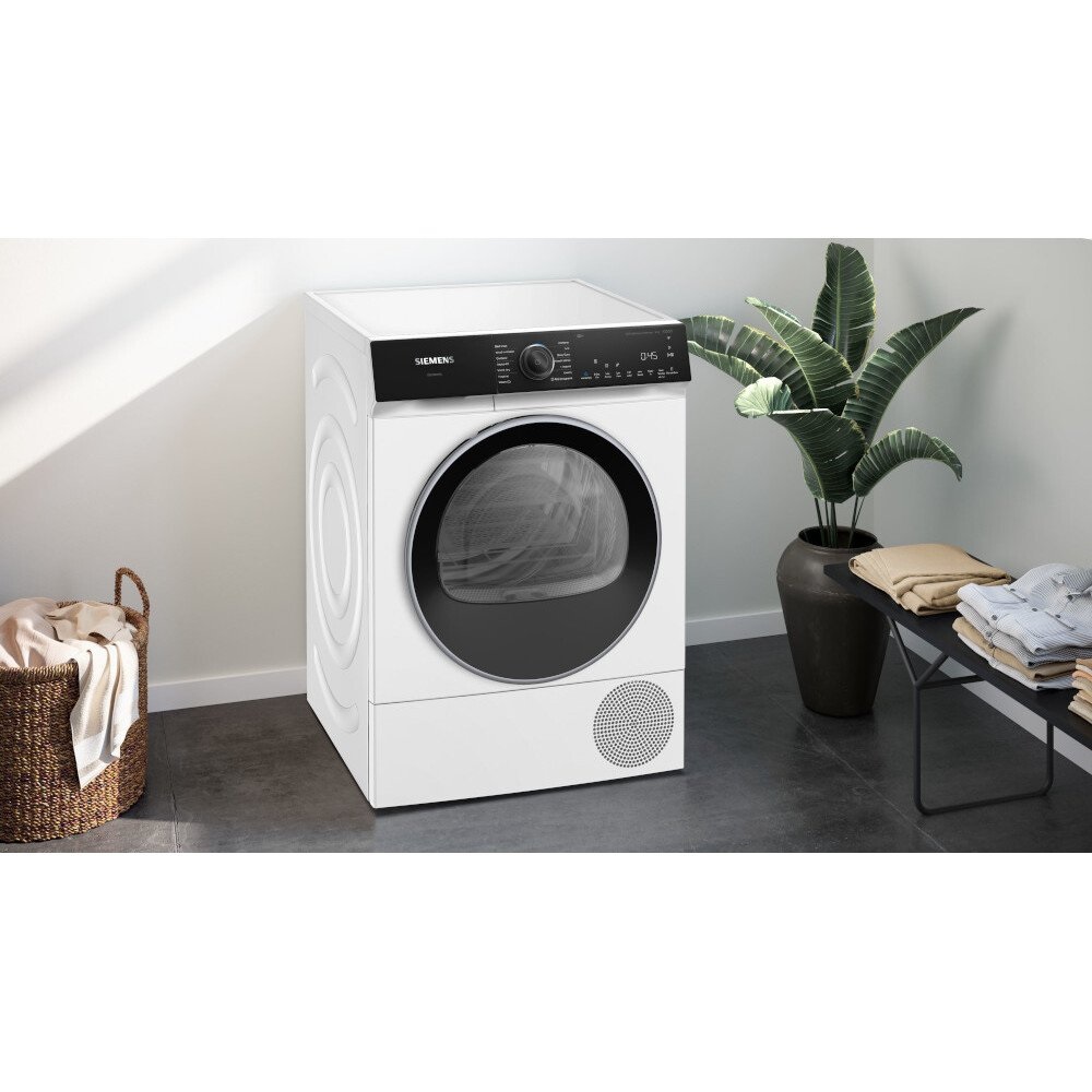 Siemens WQ46H2D9GB iQ500 Heat Pump Tumble Dryer, 9kg - White - Image 3 Siemens WQ46H2D9GB iQ500 Heat Pump Tumble Dryer, 9kg - White - Image 3